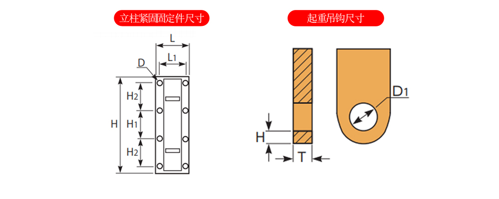 SUPER JBC-HC型臂挂式折臂吊尺寸