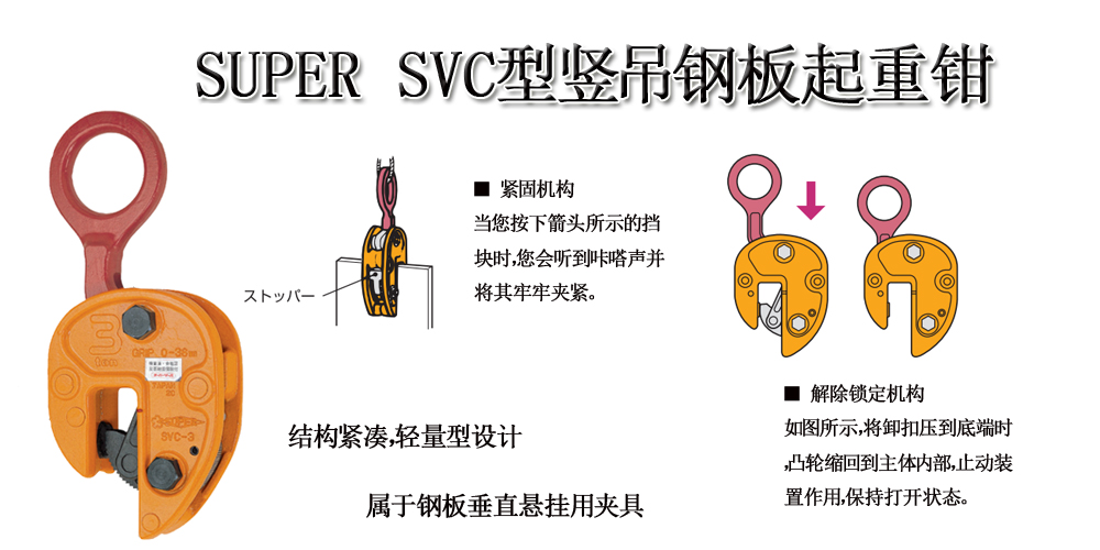 SUPER SVC型竖吊钢板起重钳